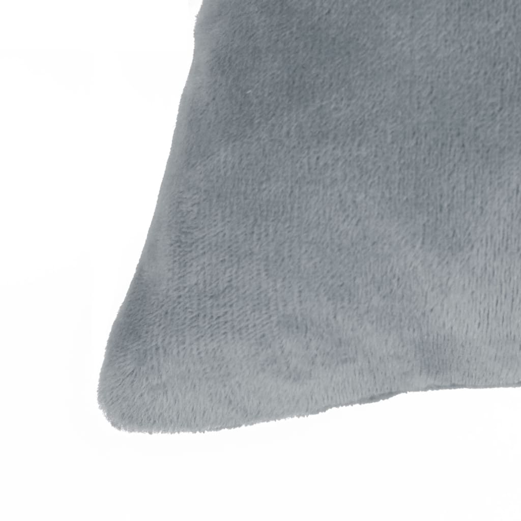 Cushion Covers 4 pcs Velour 40x40 cm Grey at Willow and Wine