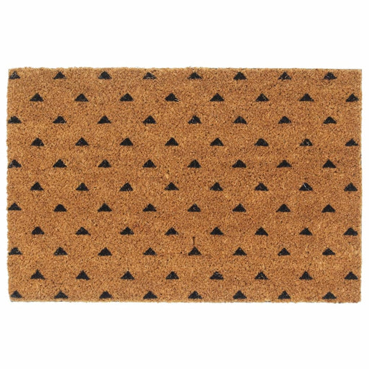 Door Mat Natural 40x60 cm Tufted Coir Willow and Wine