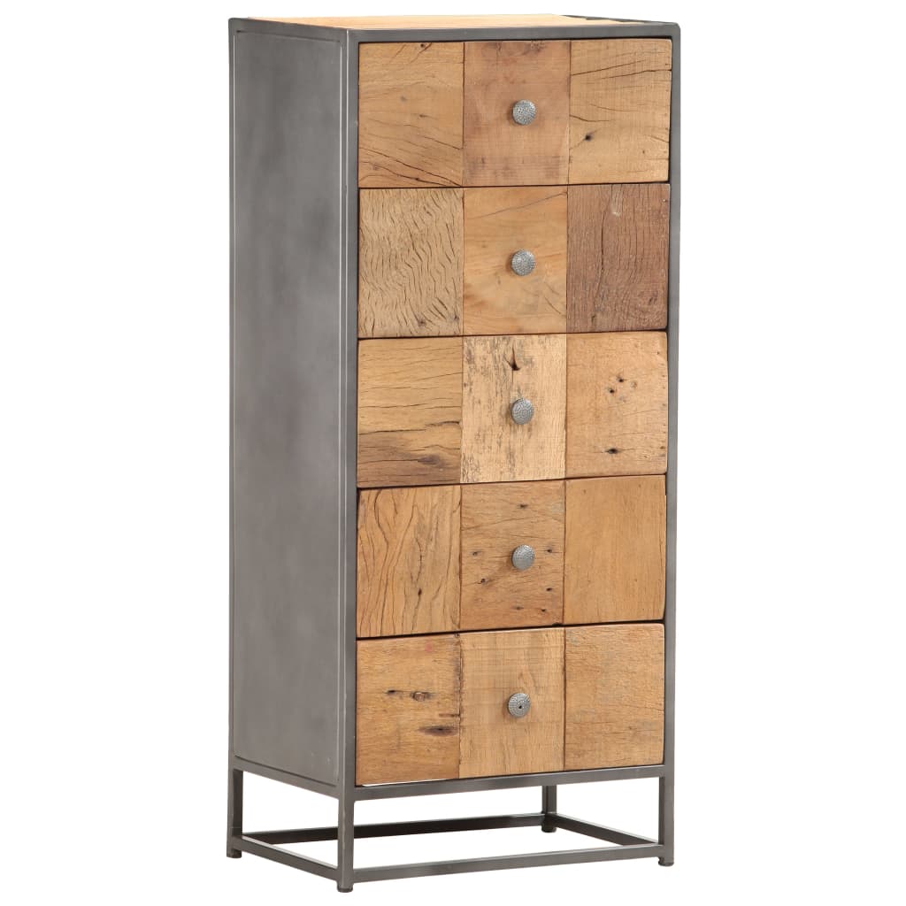 Drawer Cabinet 45x30x100 cm Solid Reclaimed Wood at Willow and Wine