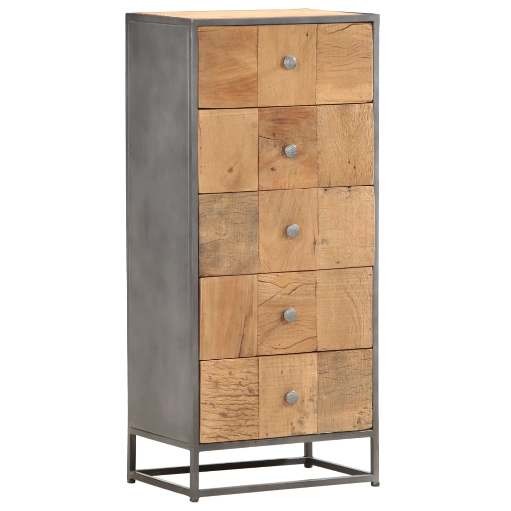 Drawer Cabinet 45x30x100 cm Solid Reclaimed Wood at Willow and Wine