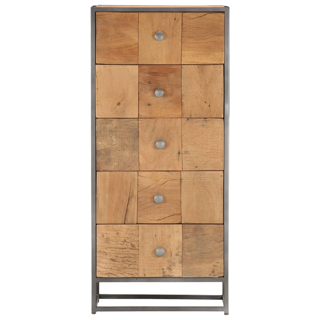 Drawer Cabinet 45x30x100 cm Solid Reclaimed Wood at Willow and Wine