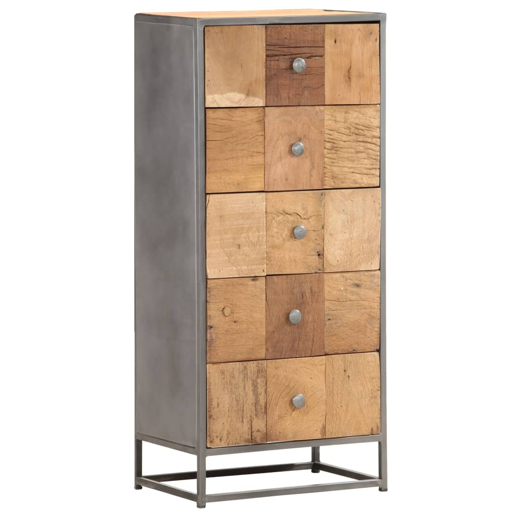 Drawer Cabinet 45x30x100 cm Solid Reclaimed Wood at Willow and Wine