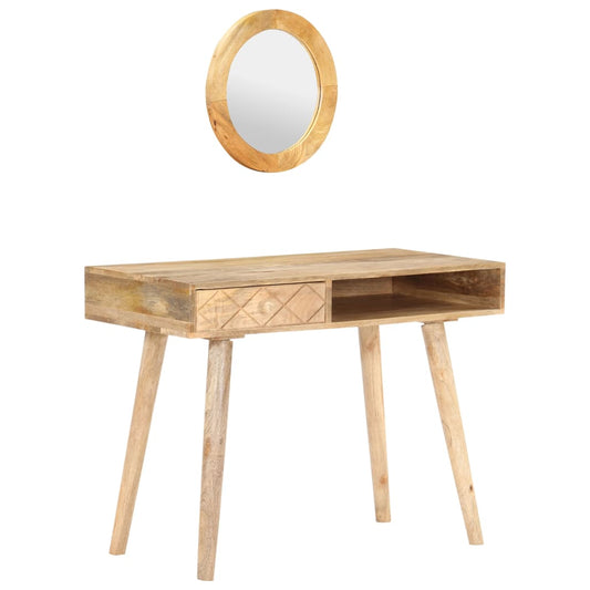 Dressing Table 100x50x76 cm Solid Mango Wood at Willow and Wine