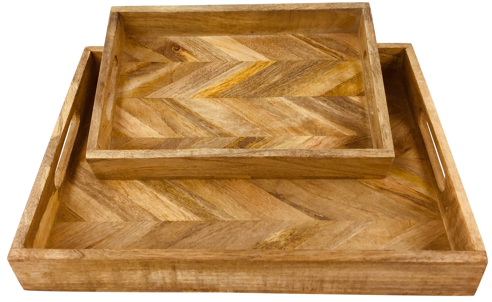 herringbone-square-wood-rustic-trays-set-of-2at Willow and Wine!