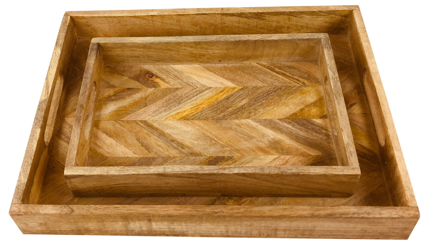 herringbone-square-wood-rustic-trays-set-of-2at Willow and Wine!