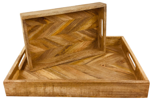 herringbone-square-wood-rustic-trays-set-of-2at Willow and Wine!