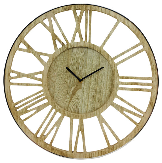 wooden-silver-clock-40cmat Willow and Wine!