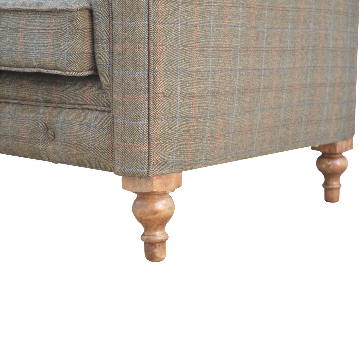 Multi Tweed 3 Seat Chesterfield