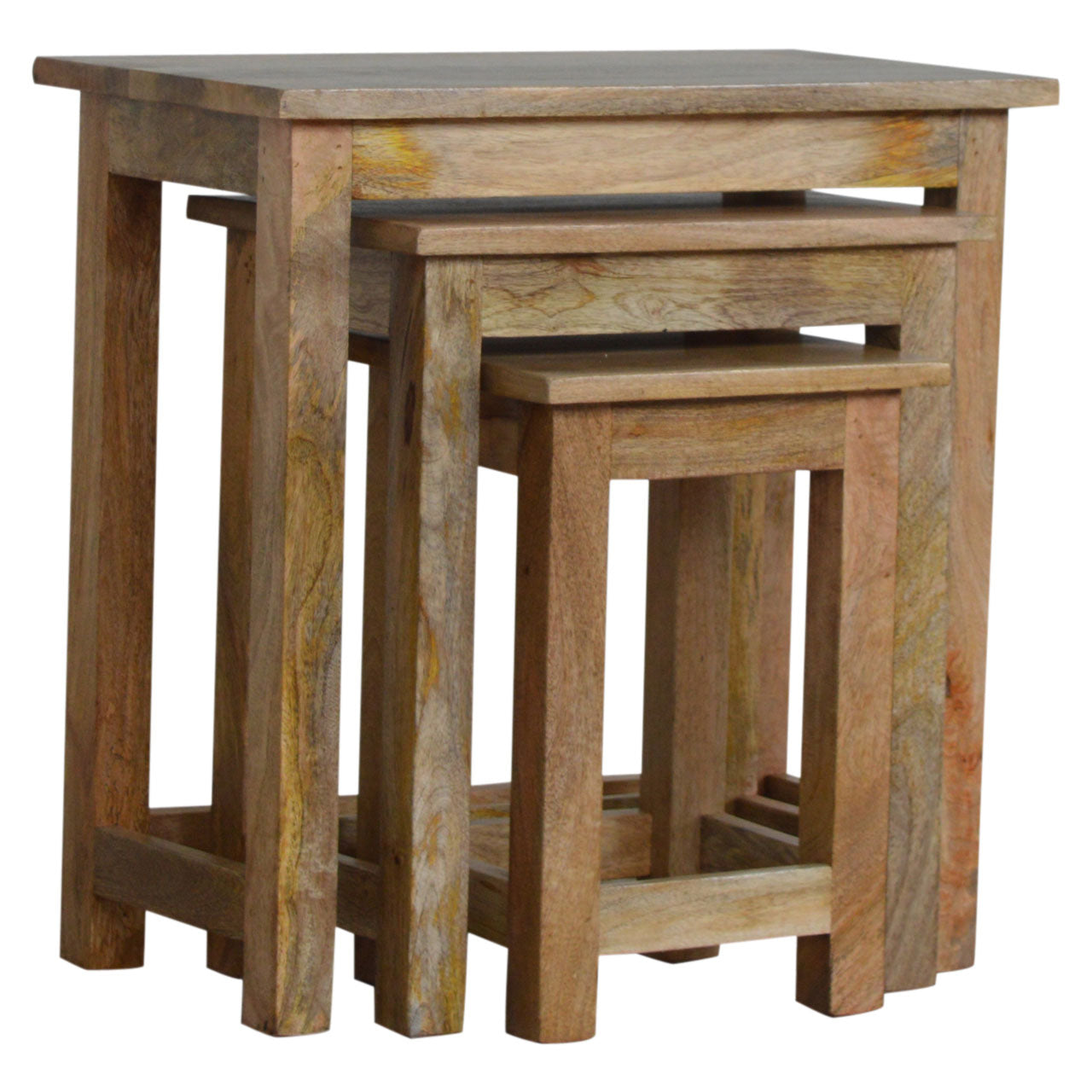 country-solid-wood-stool-set-of-3at Willow and Wine!