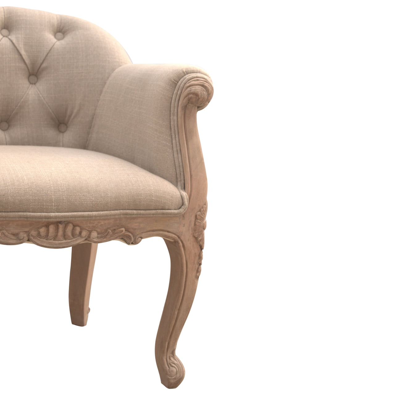 French Style Deep Button Chair