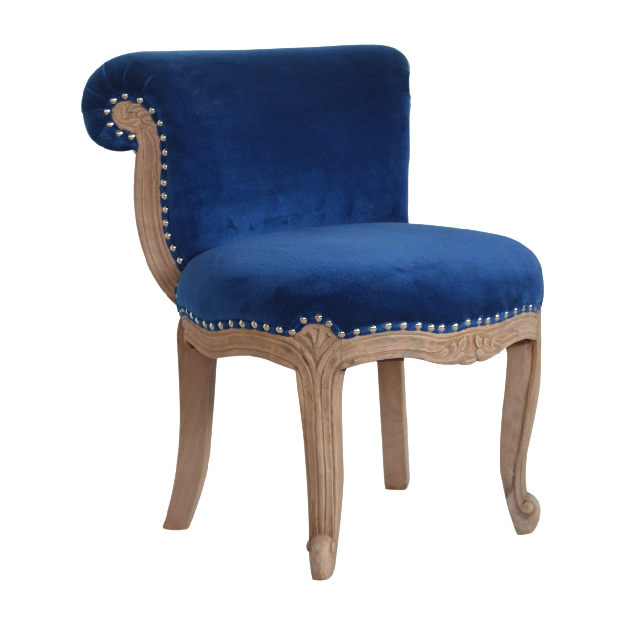 Royal Blue Studded Chair