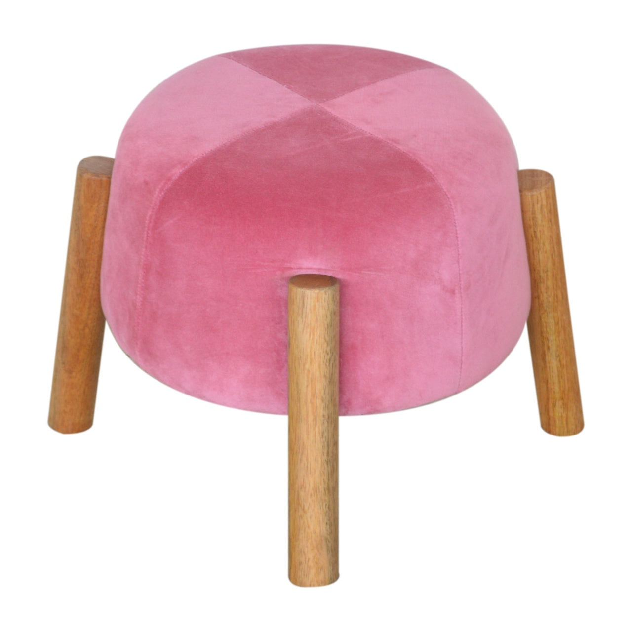 pink-velvet-cone-footstool-1at Willow and Wine!