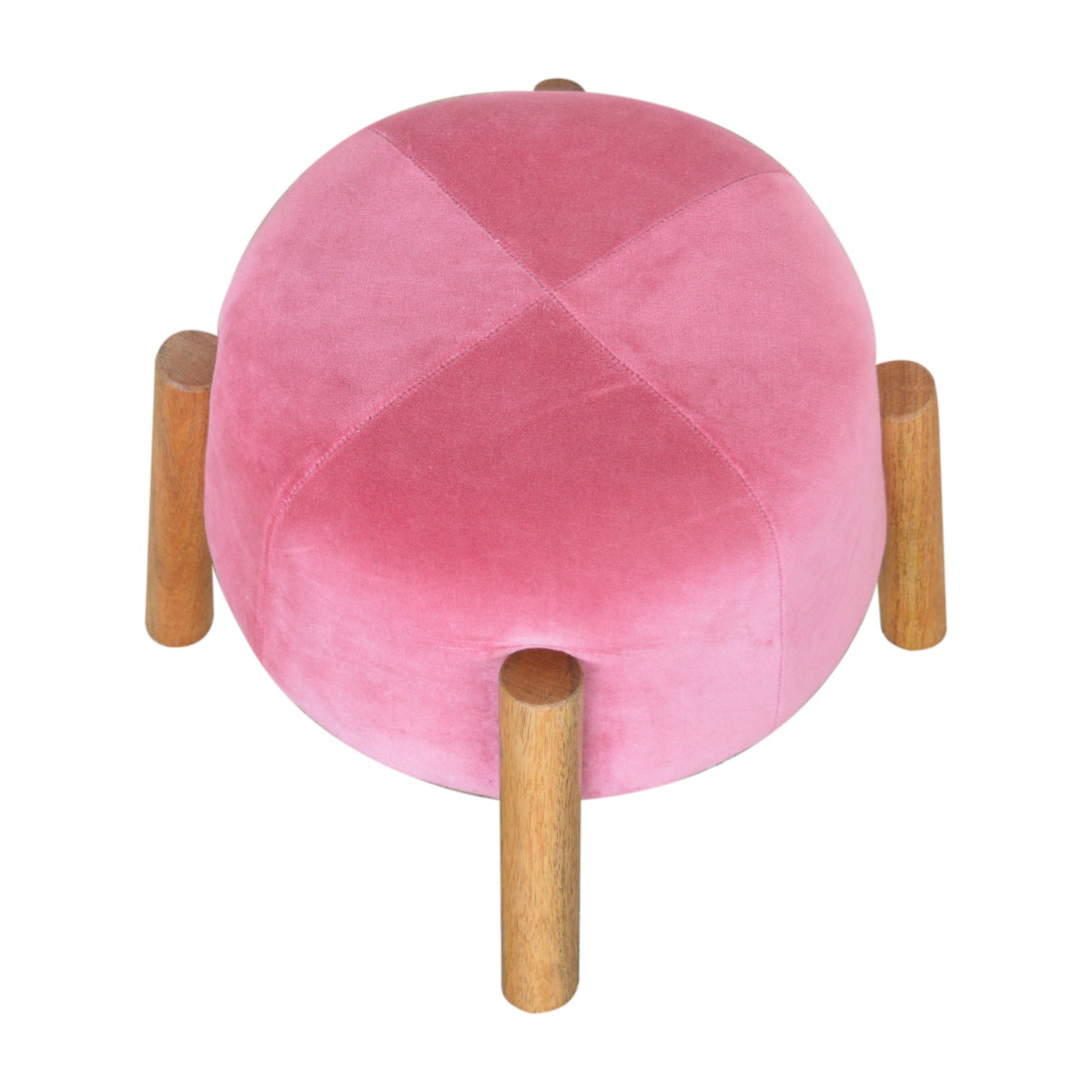 pink-velvet-cone-footstool-1at Willow and Wine!