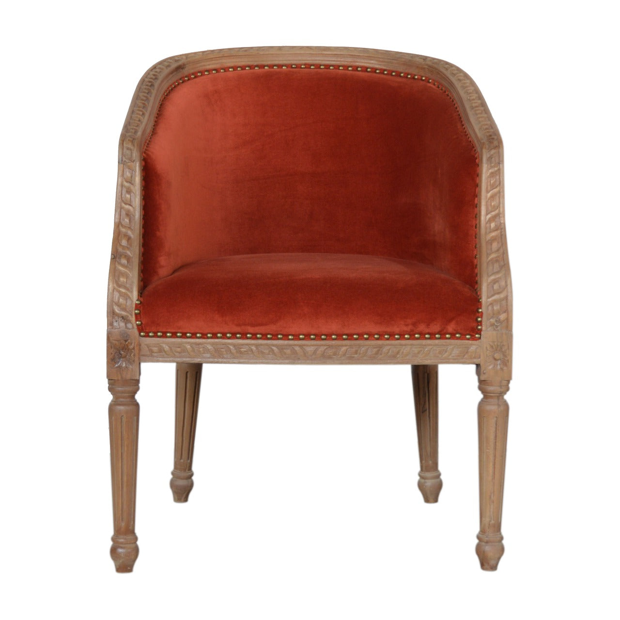 rust-velvet-occasional-chairat Willow and Wine!