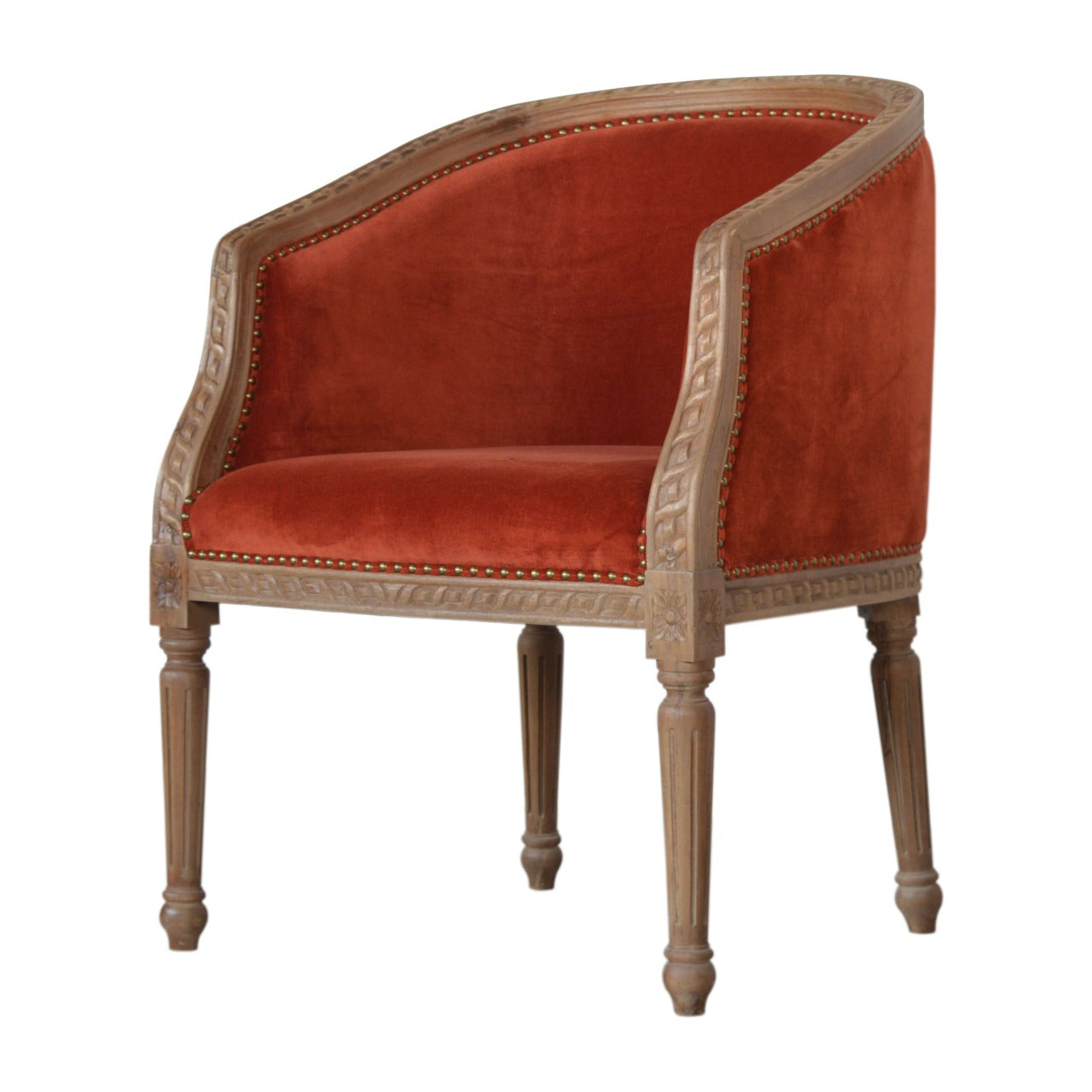 rust-velvet-occasional-chairat Willow and Wine!