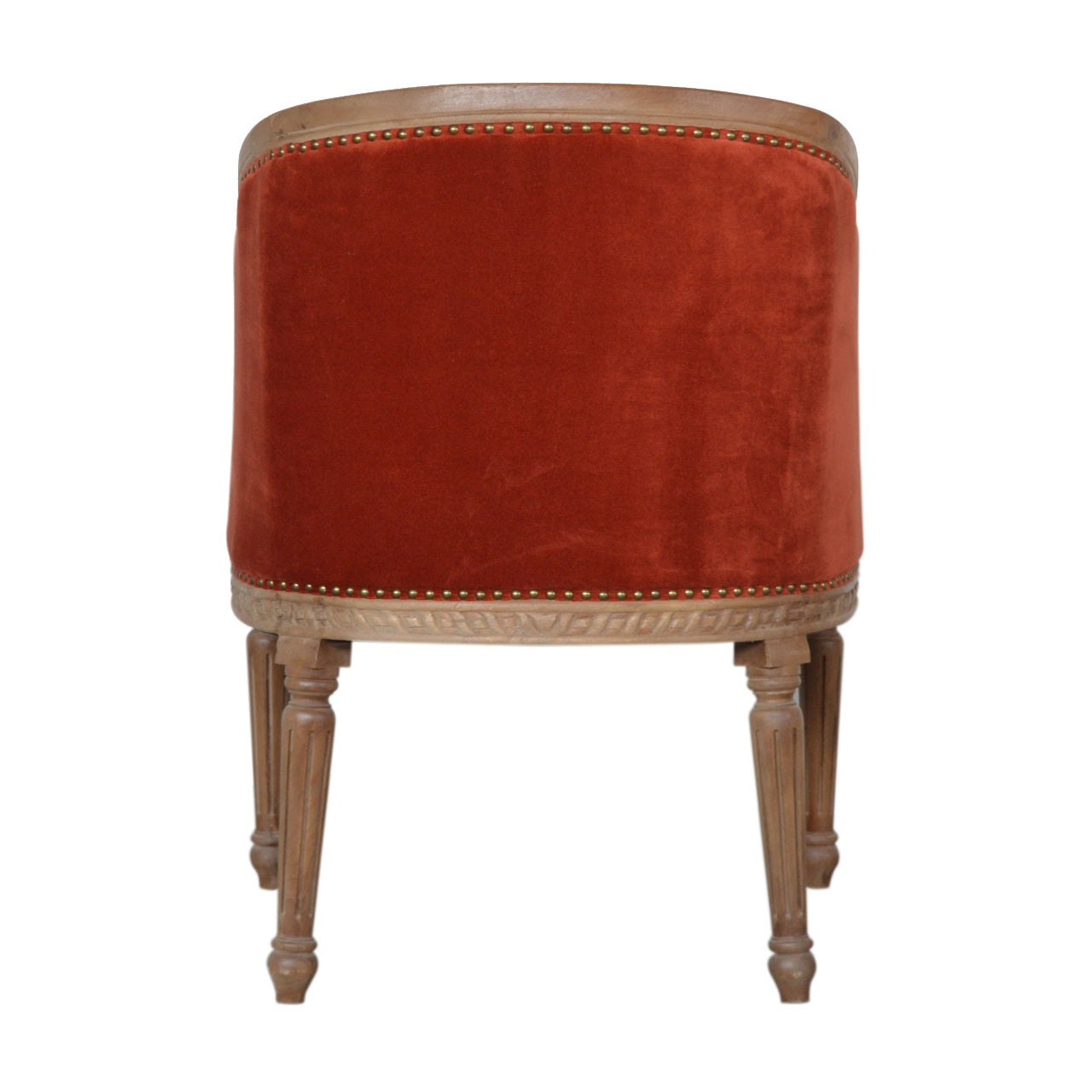 Rust Velvet Occasional Chair