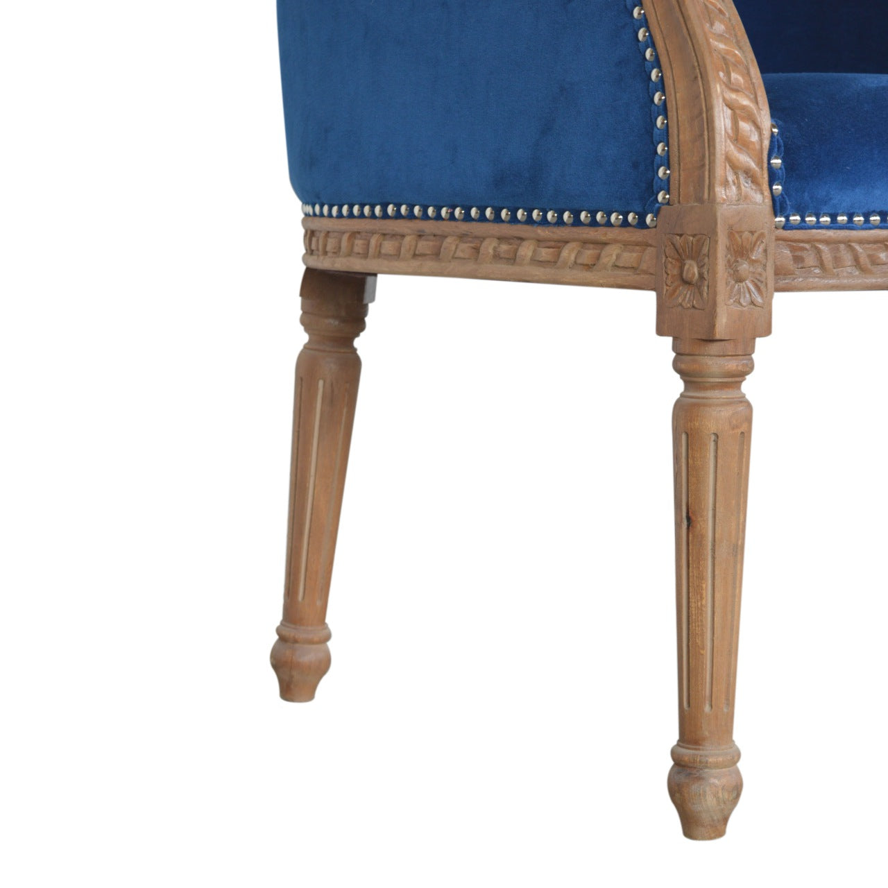 Royal Blue Velvet Occasional Chair