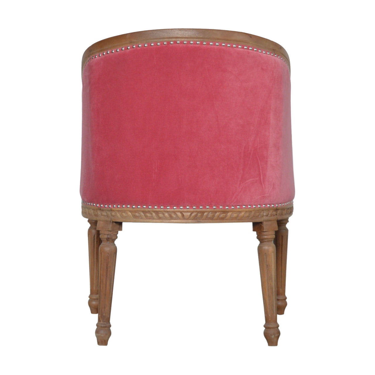 Pink Velvet Occasional Chair