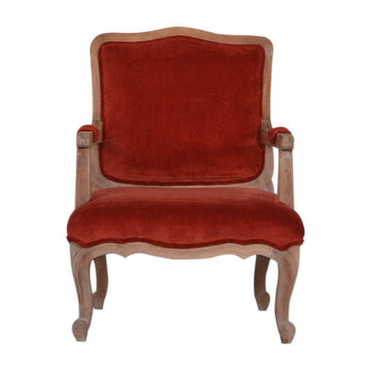 brick-red-velvet-french-style-chairat Willow and Wine!