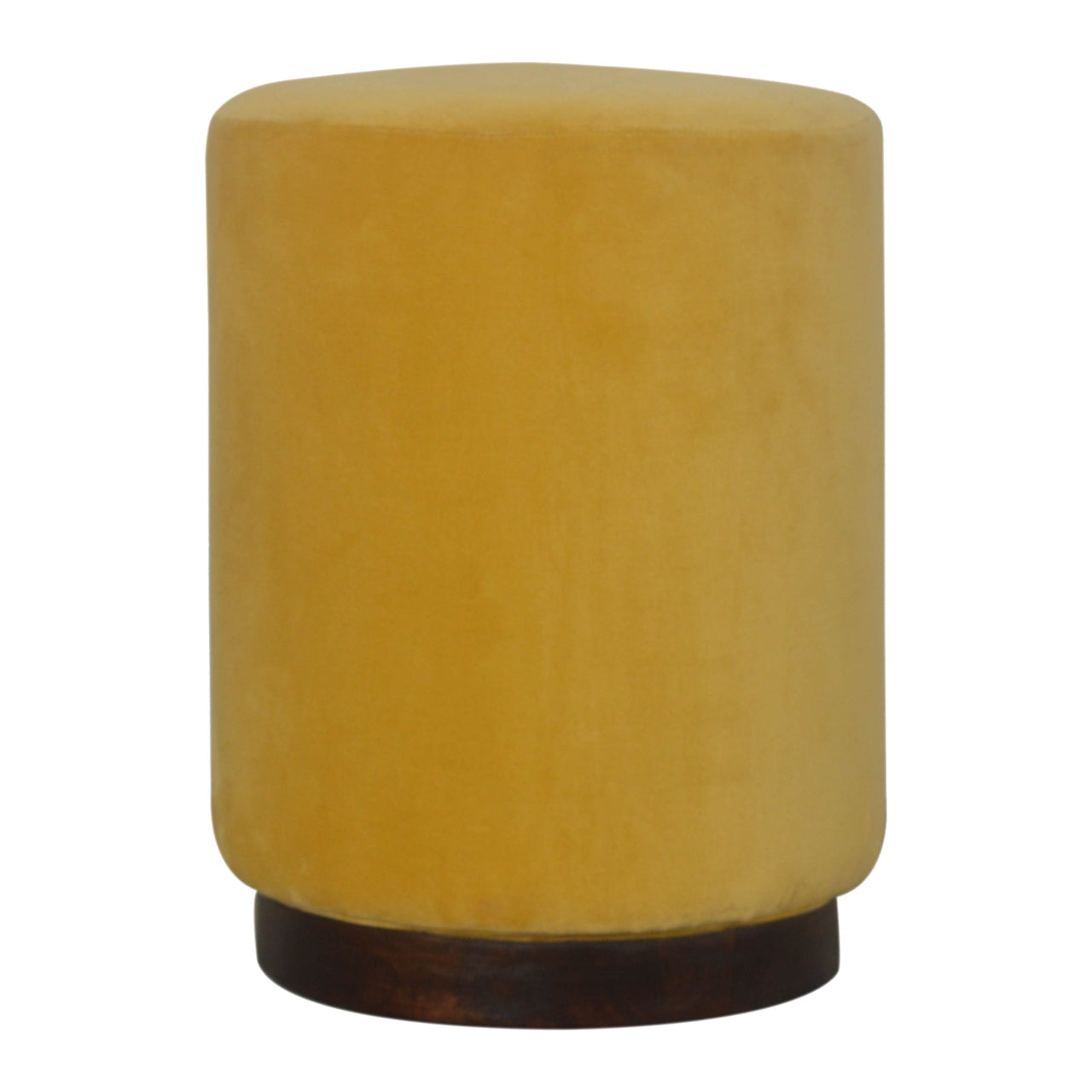 mustard-velvet-wooden-footstool-1at Willow and Wine!