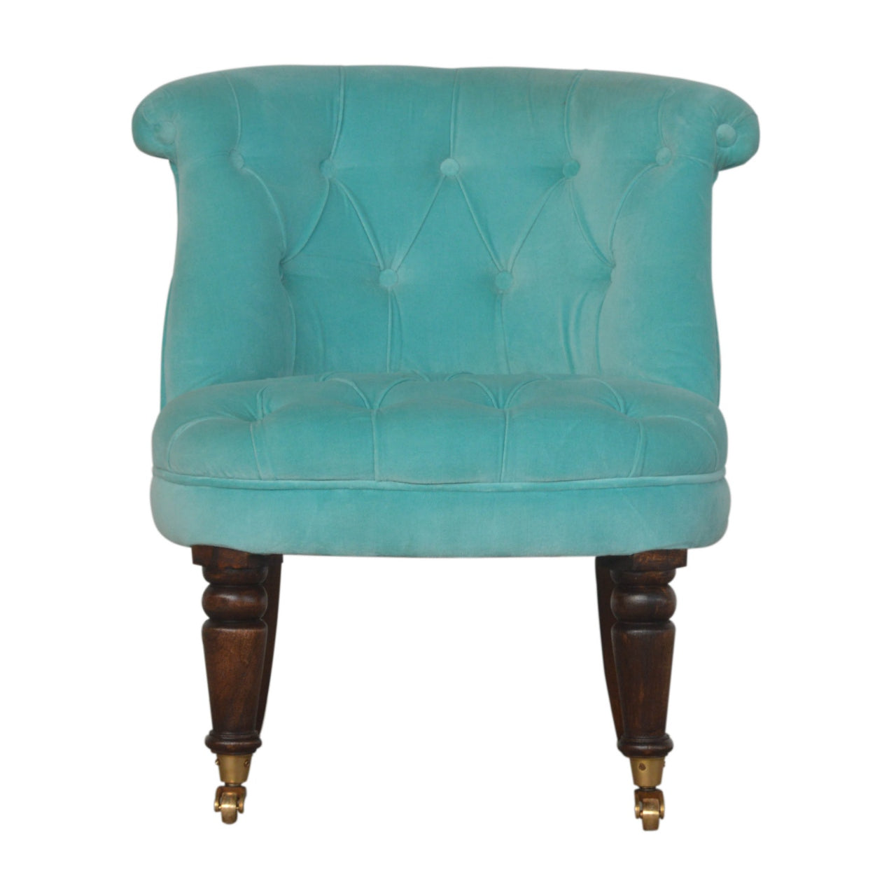 turquoise-velvet-accent-chairat Willow and Wine!