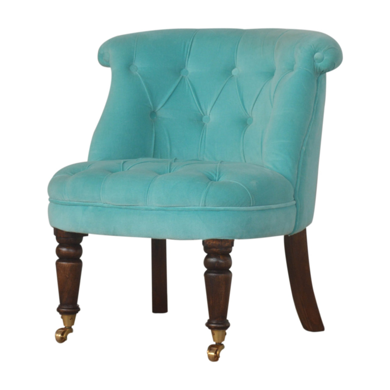 turquoise-velvet-accent-chairat Willow and Wine!