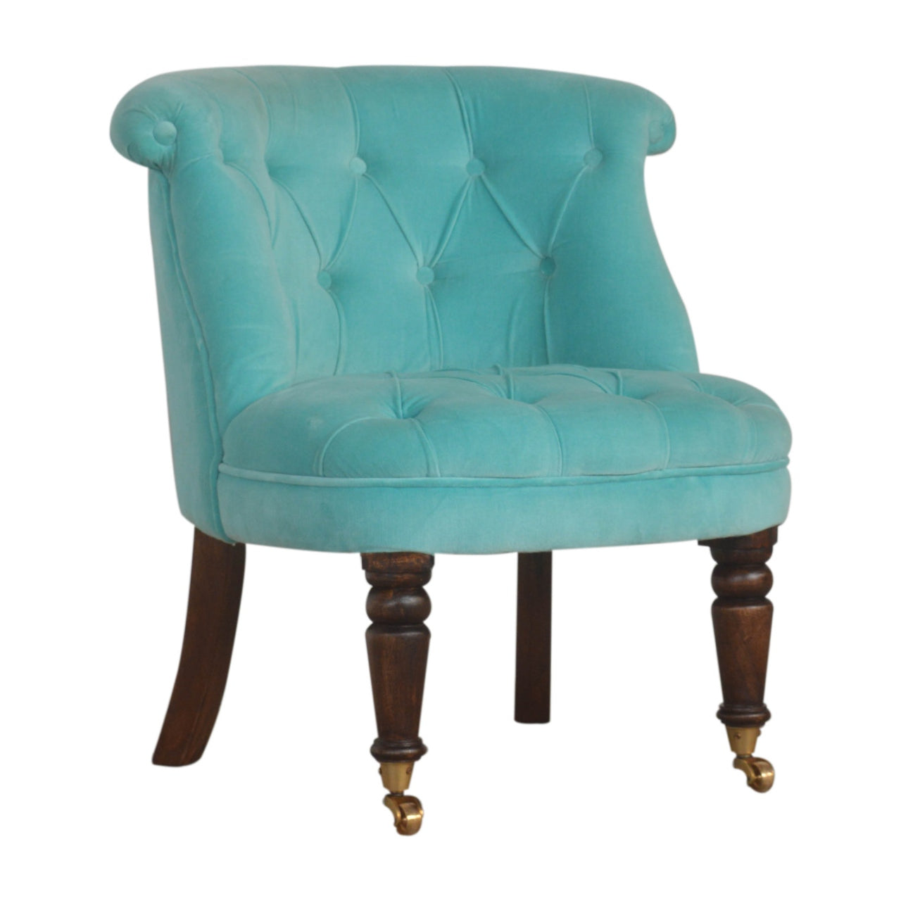 turquoise-velvet-accent-chairat Willow and Wine!