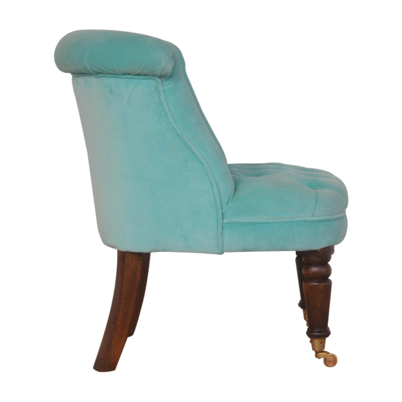 turquoise-velvet-accent-chairat Willow and Wine!