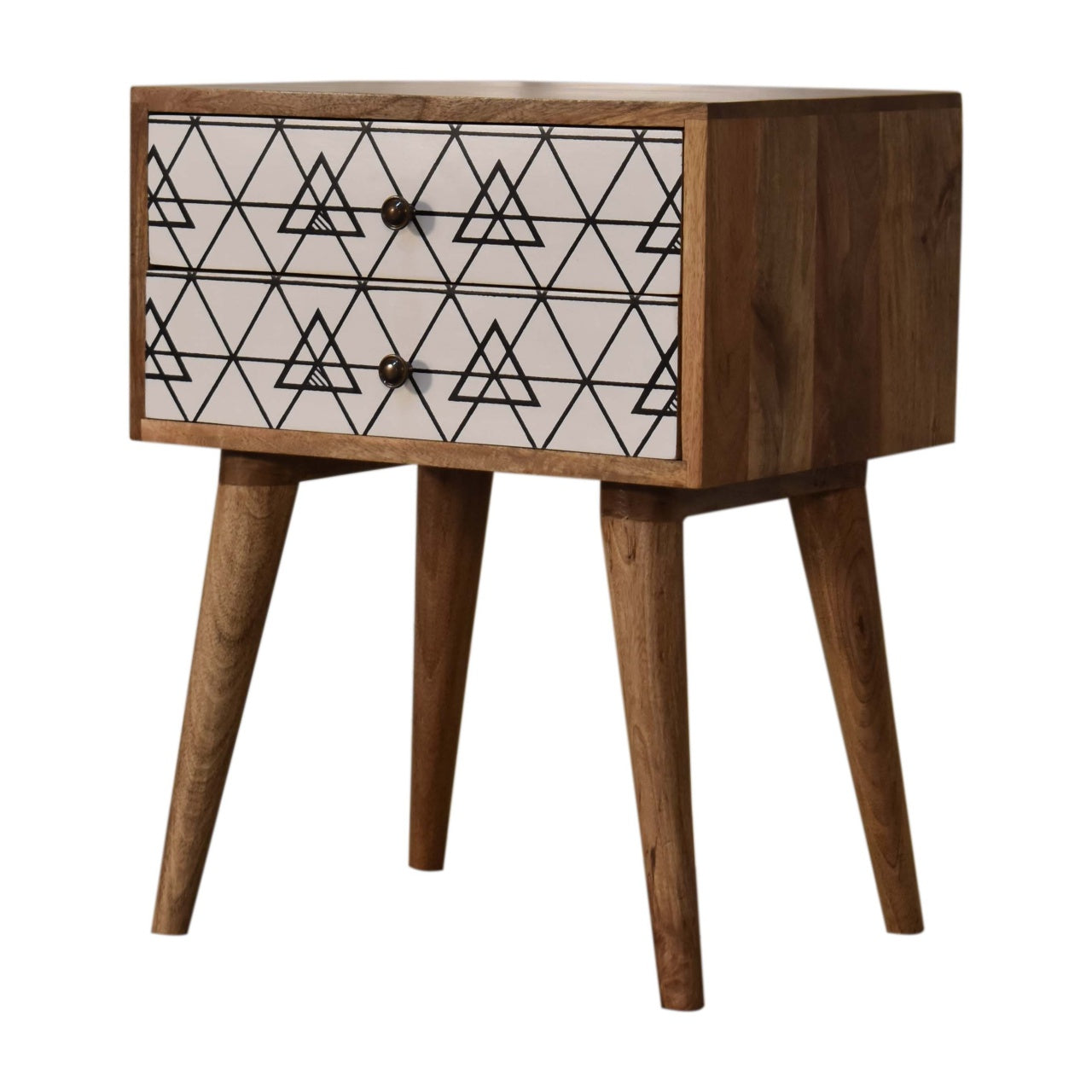 Triangular Printed Bedside