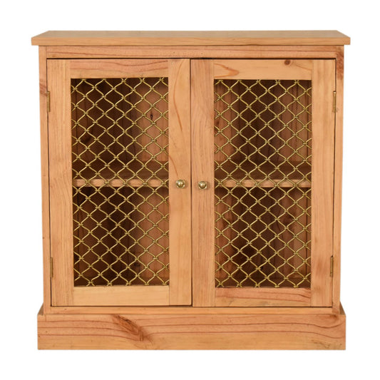 Caged Pine Cabinet