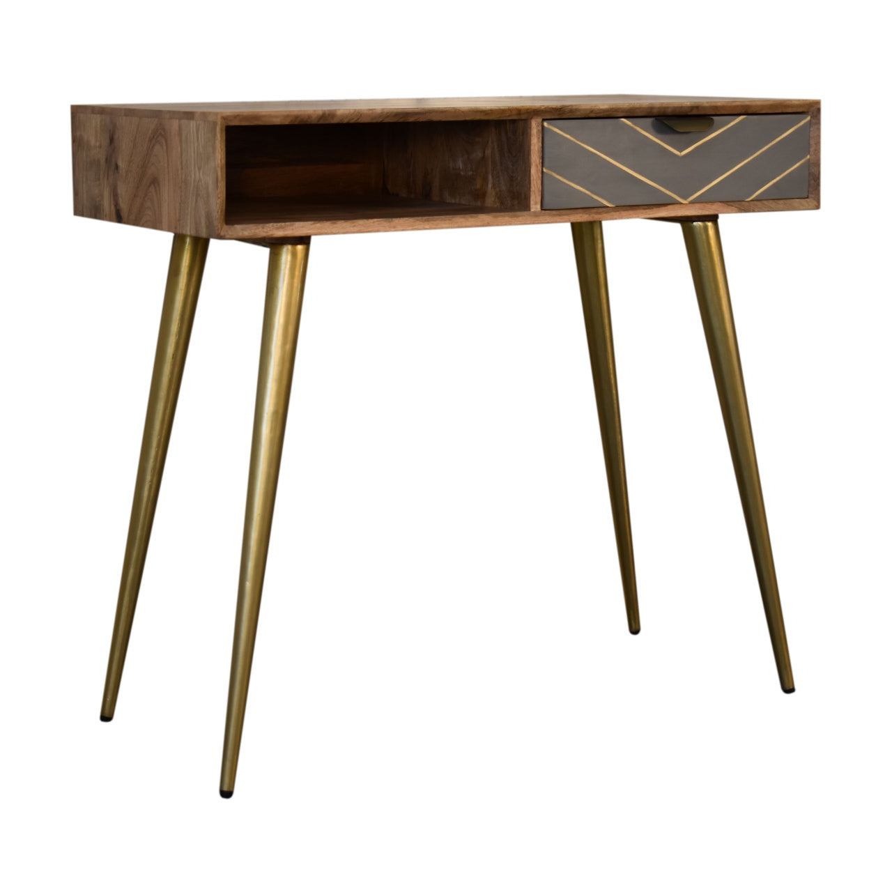 Cement Brass Cable Writing Desk