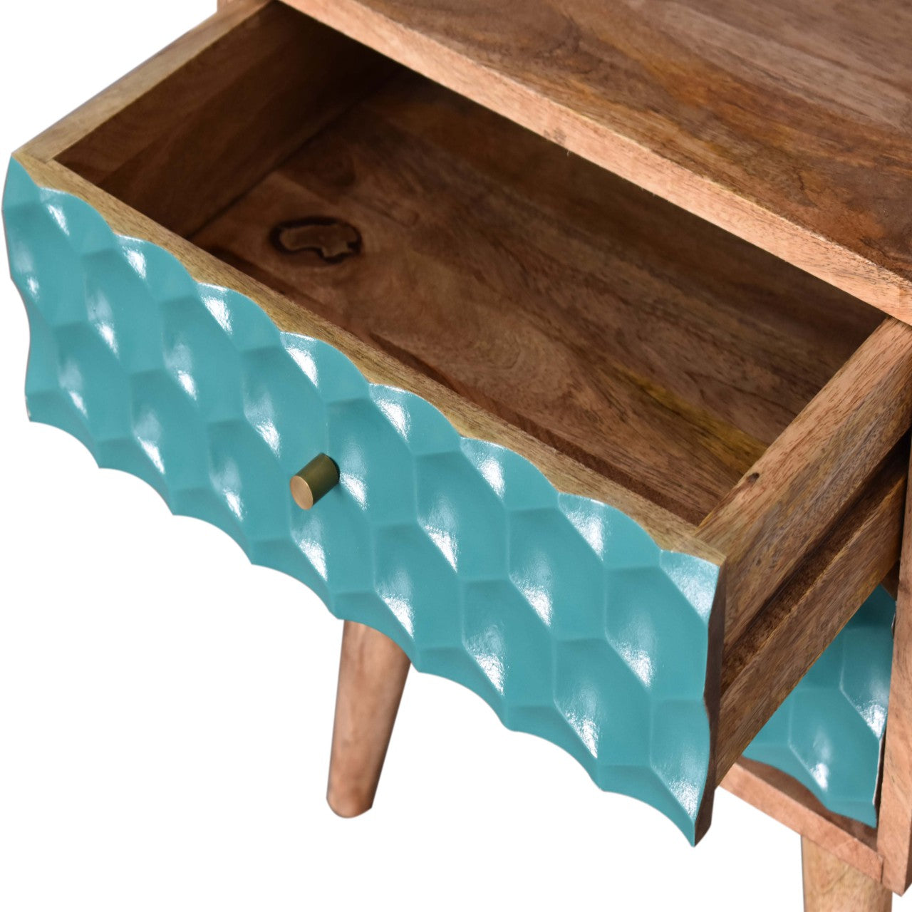 honeycomb-teal-open-slot-bedsideat Willow and Wine!