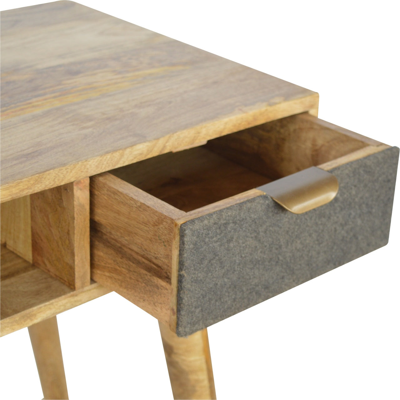 Grey Tweed Writing Desk