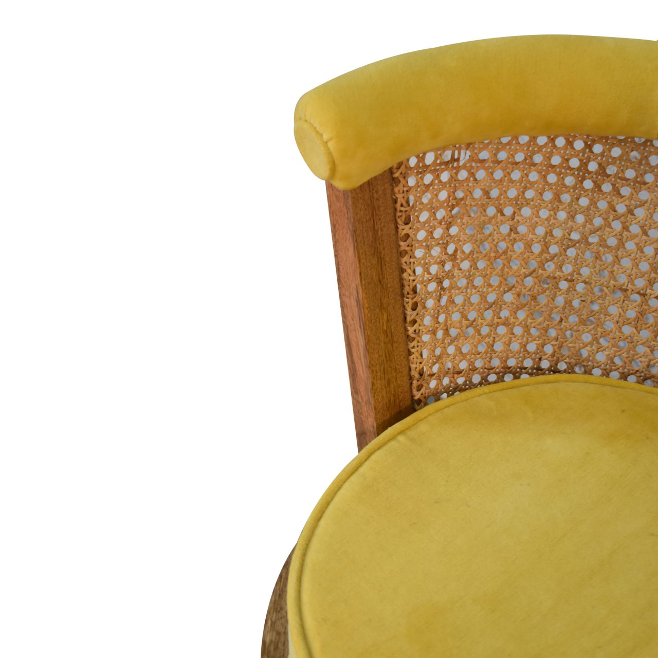 larissa-mustard-velvet-nordic-chair-2at Willow and Wine!