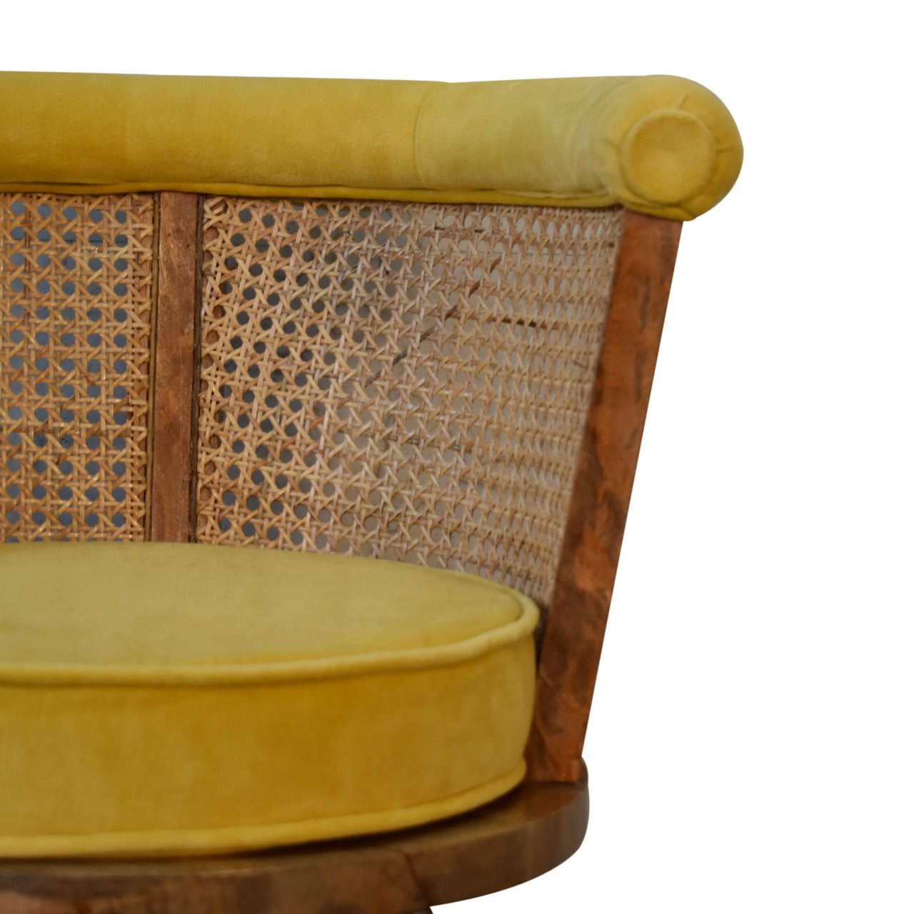 larissa-mustard-velvet-nordic-chair-2at Willow and Wine!