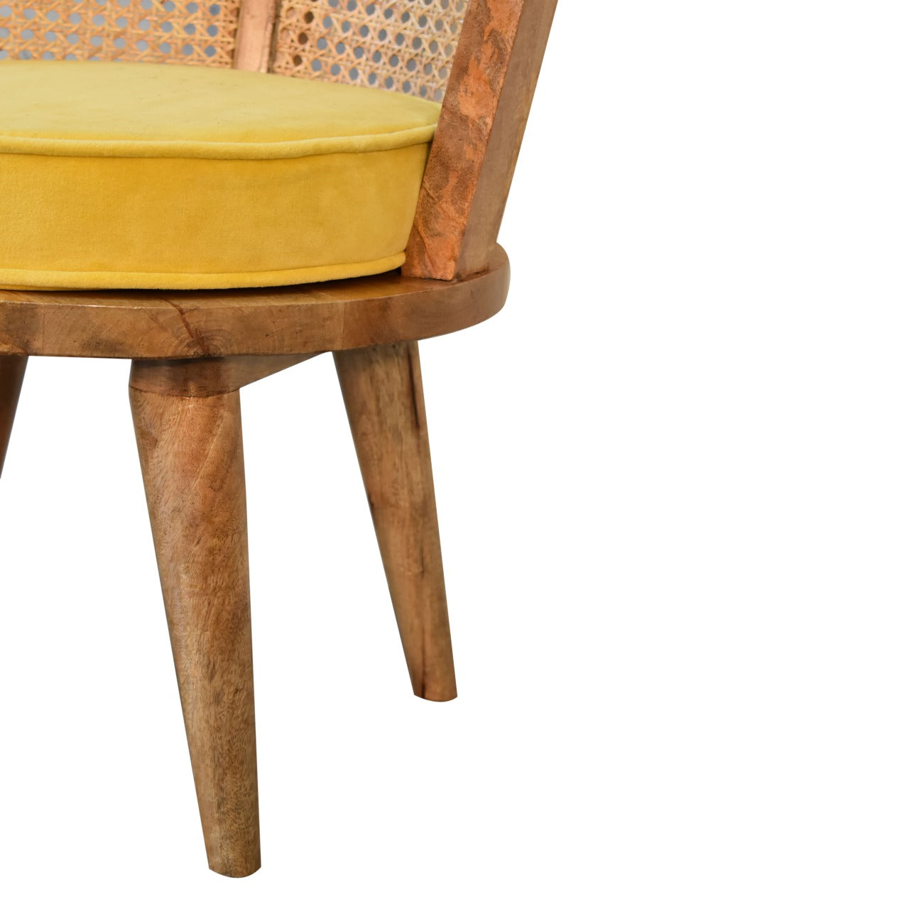 larissa-mustard-velvet-nordic-chair-2at Willow and Wine!