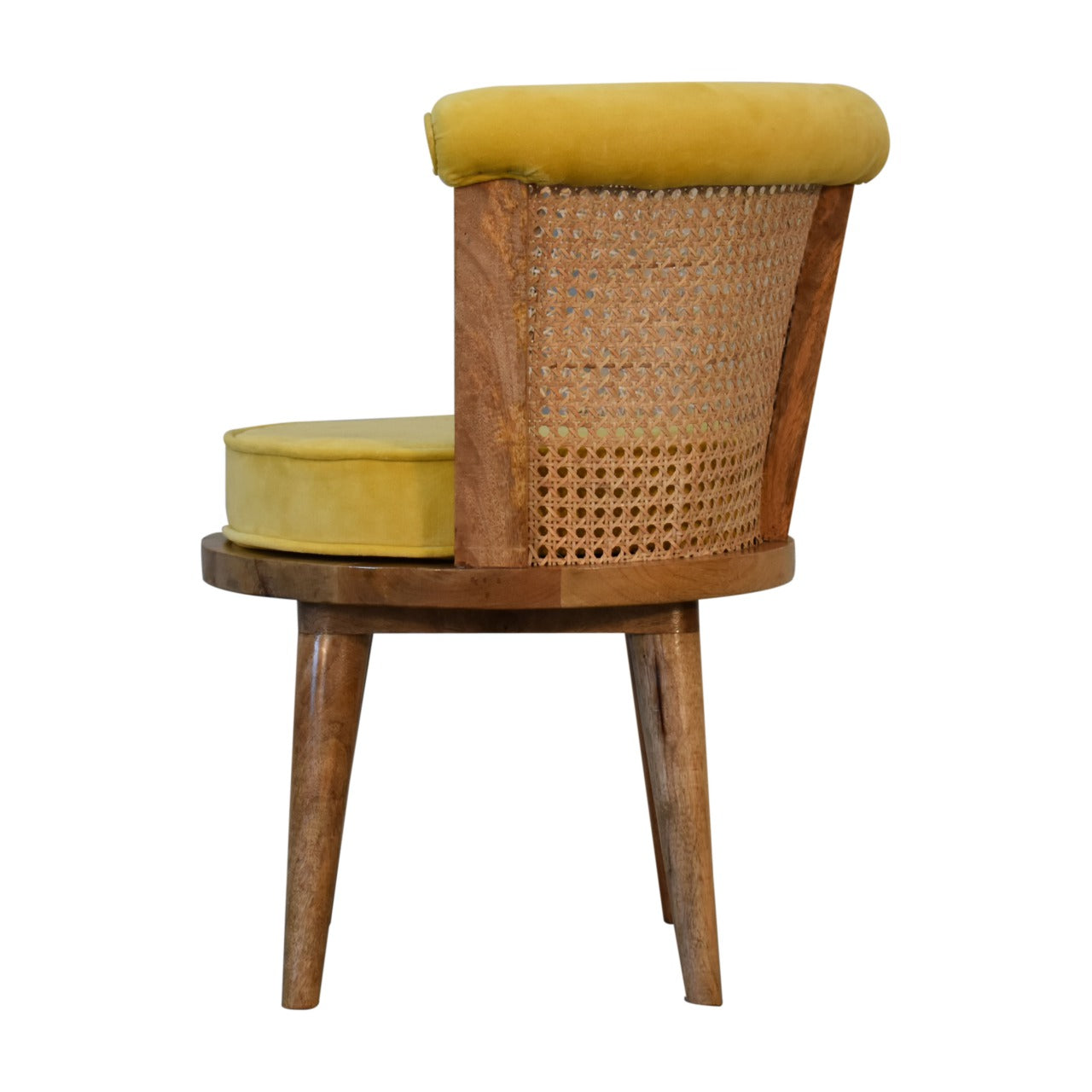 larissa-mustard-velvet-nordic-chair-2at Willow and Wine!