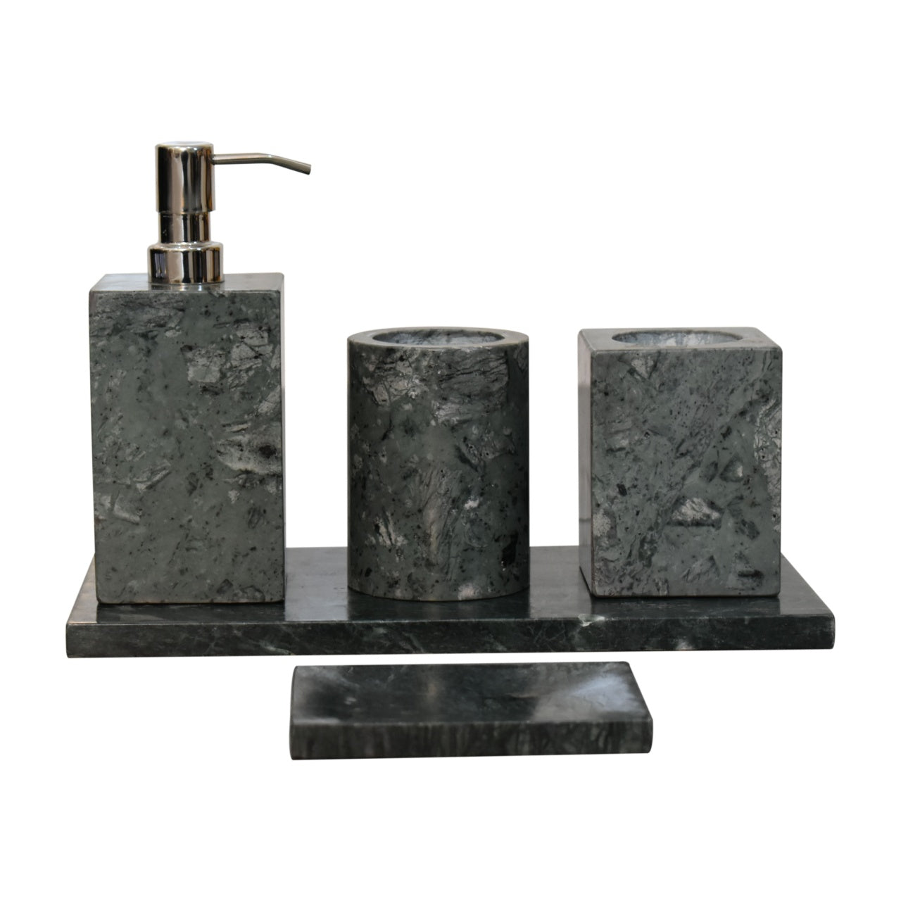 set-of-5-green-marble-bathroom-set-2at Willow and Wine!