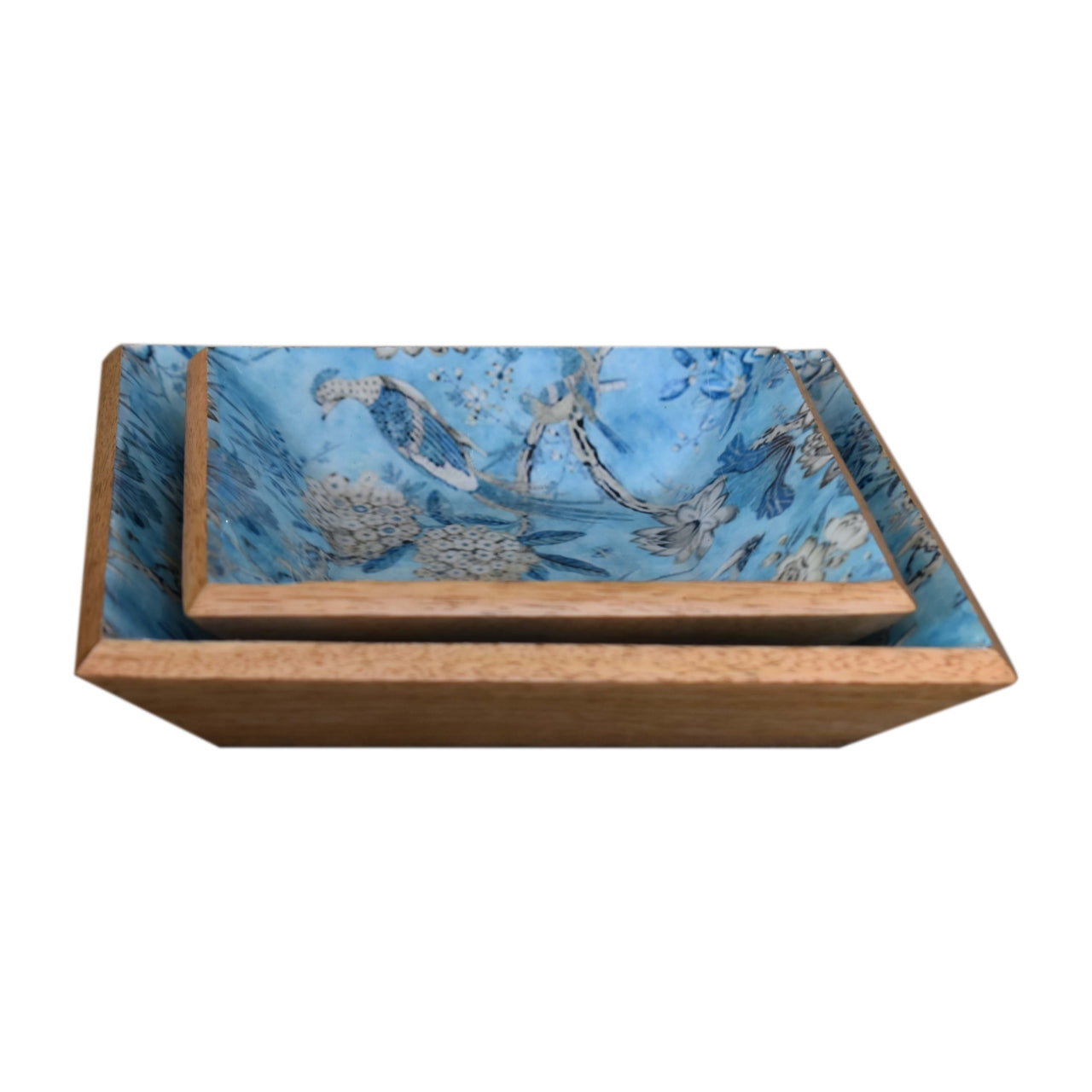 lacquered-blue-bird-platter-set-1at Willow and Wine!