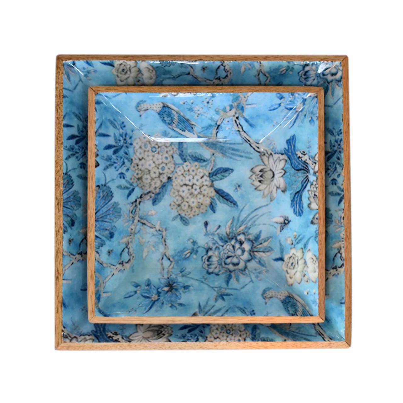 lacquered-blue-bird-platter-set-1at Willow and Wine!