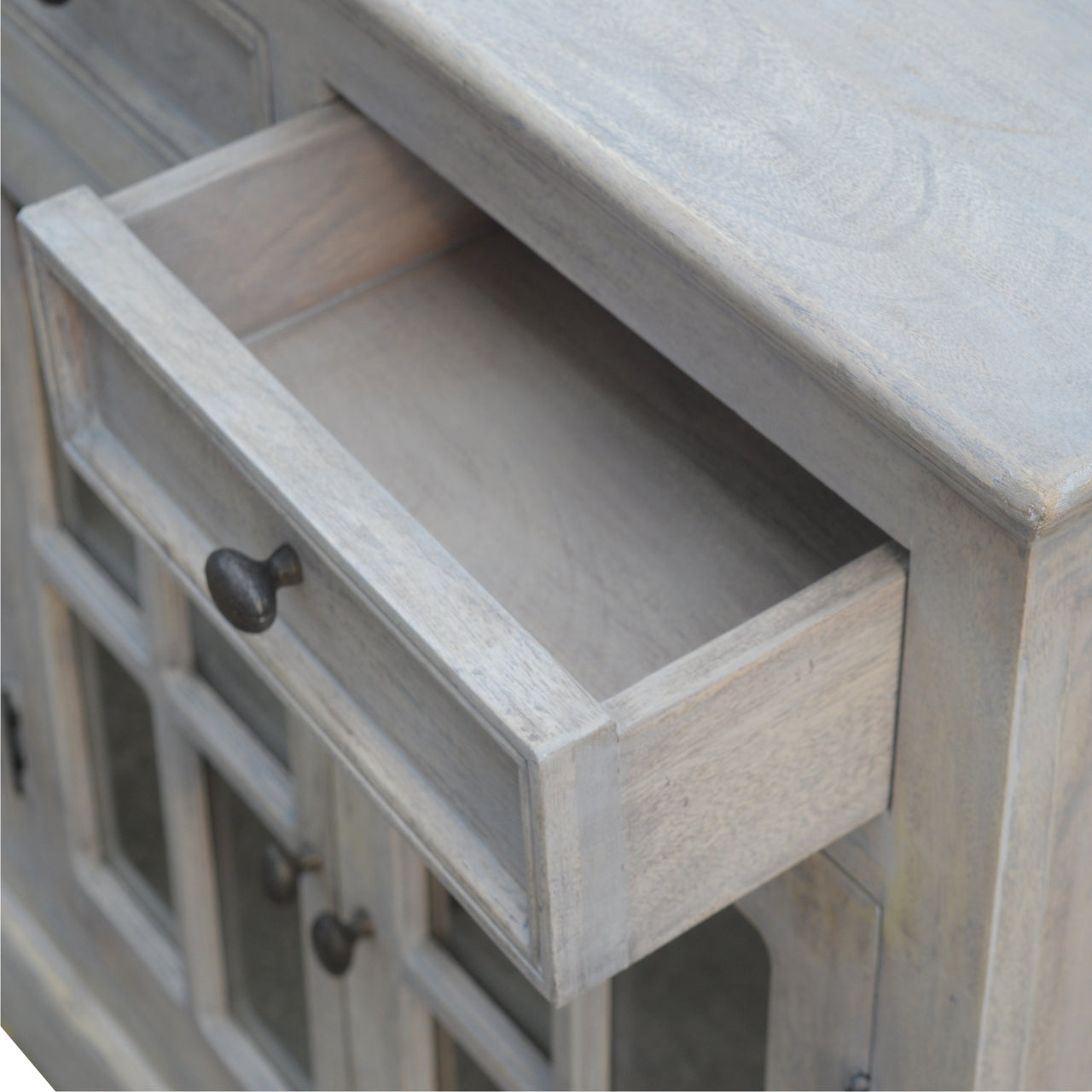 Large Stone Wash Glazed Sideboard