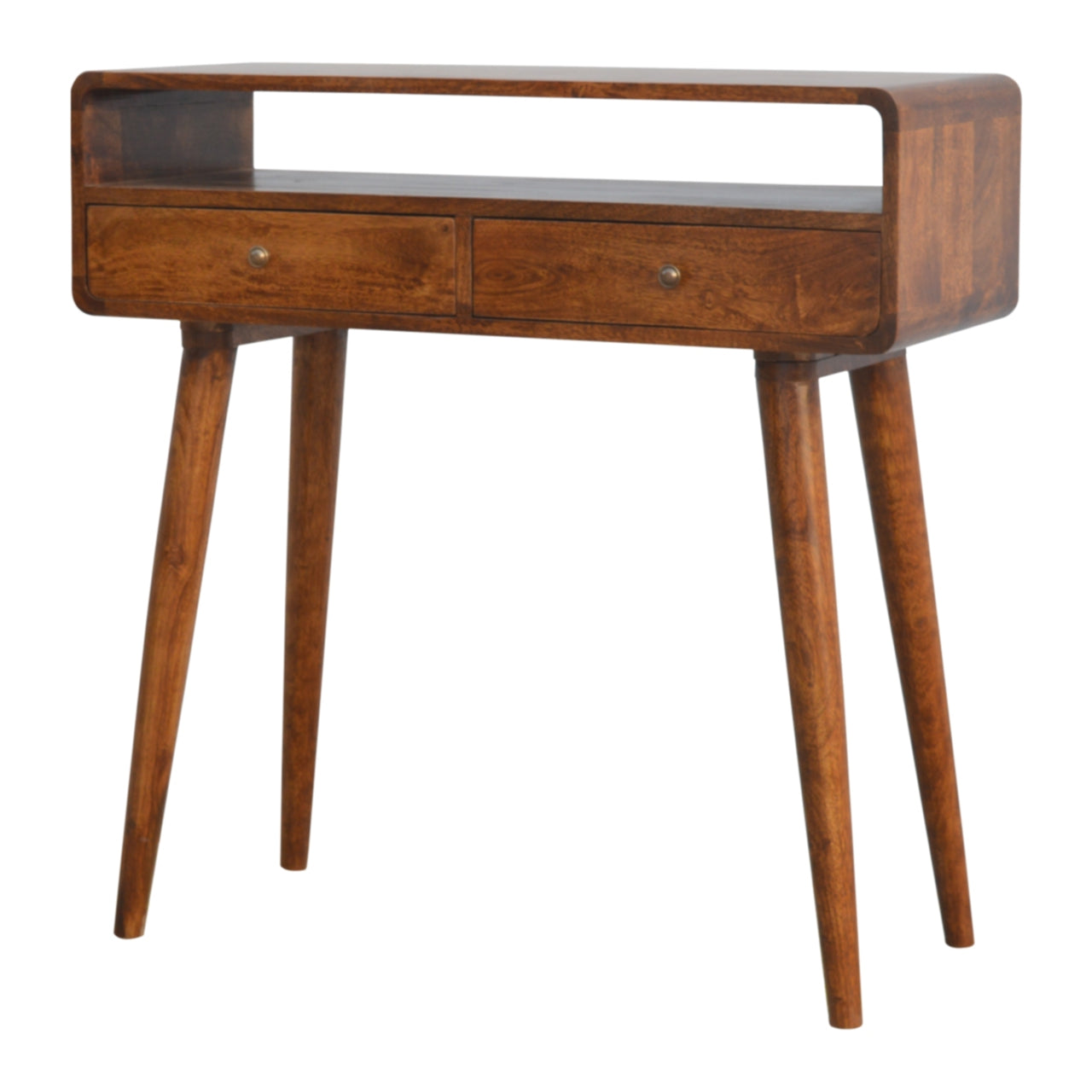 curved-chestnut-console-table-1at Willow and Wine!