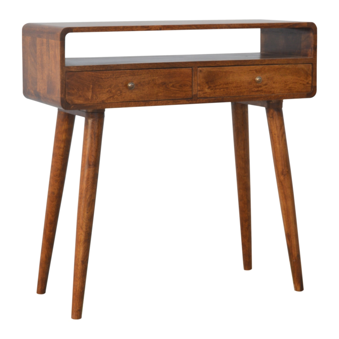 curved-chestnut-console-table-1at Willow and Wine!