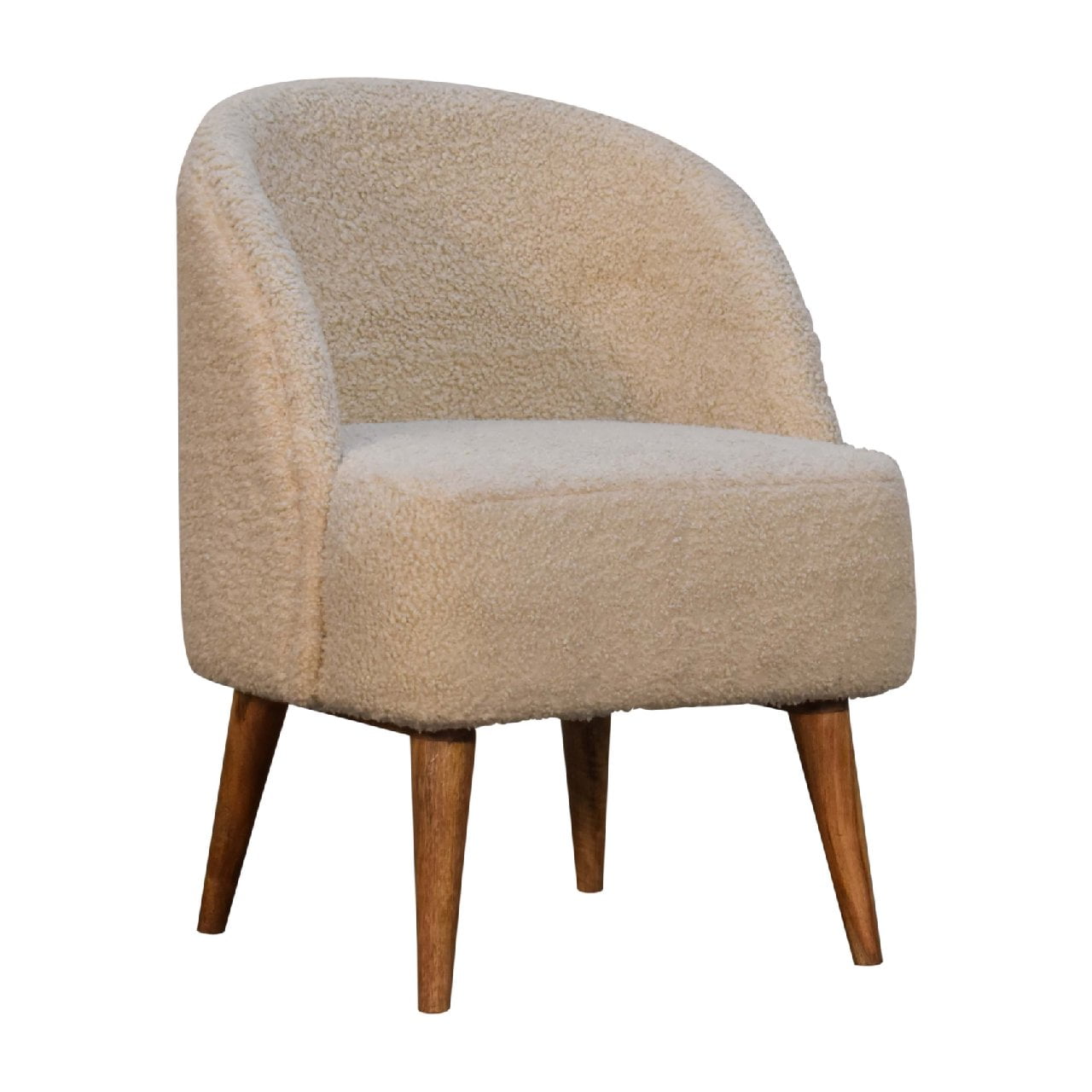 Cream Boucle Tub Chair