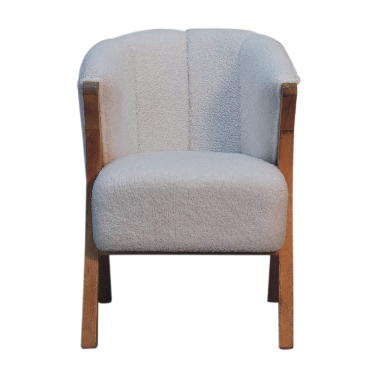 white-boucle-minimalistic-chairat Willow and Wine!