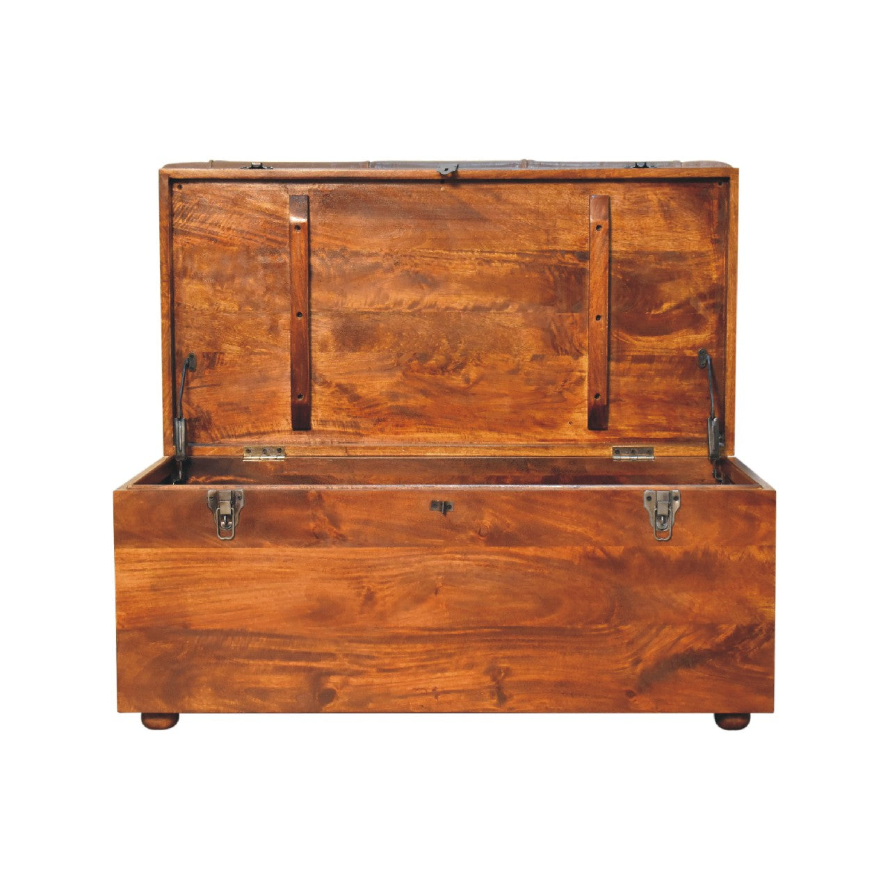 Buffalo Hide Chestnut Storage Trunk