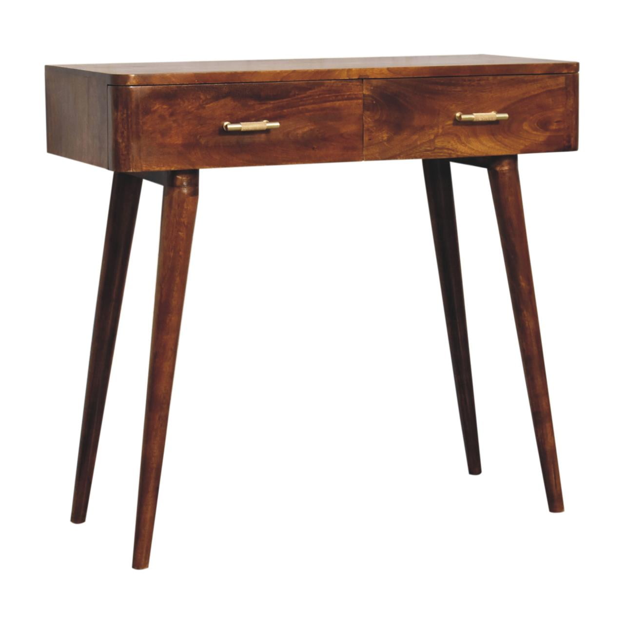 chestnut-t-bar-console-tableat Willow and Wine!