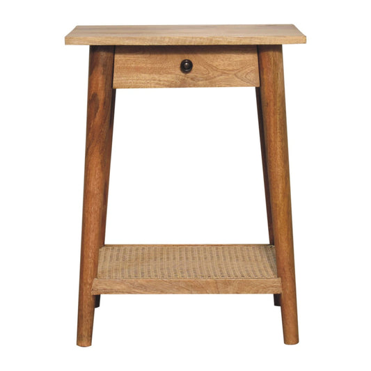 woven-solid-wood-end-tableat Willow and Wine!