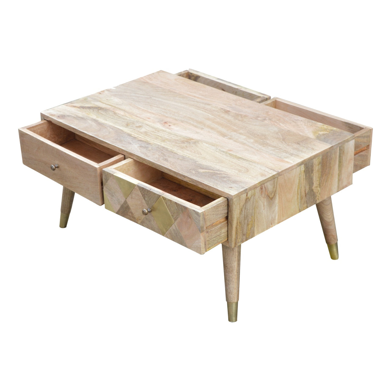 Oak-ish Gold Inlay Coffee Table