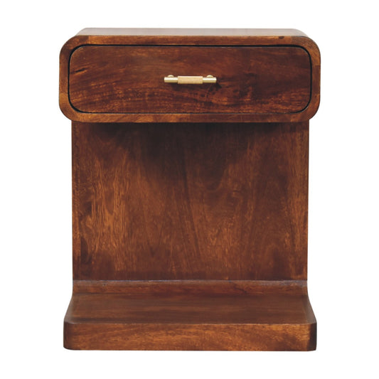 chestnut-t-bar-rounded-bedside-1at Willow and Wine!